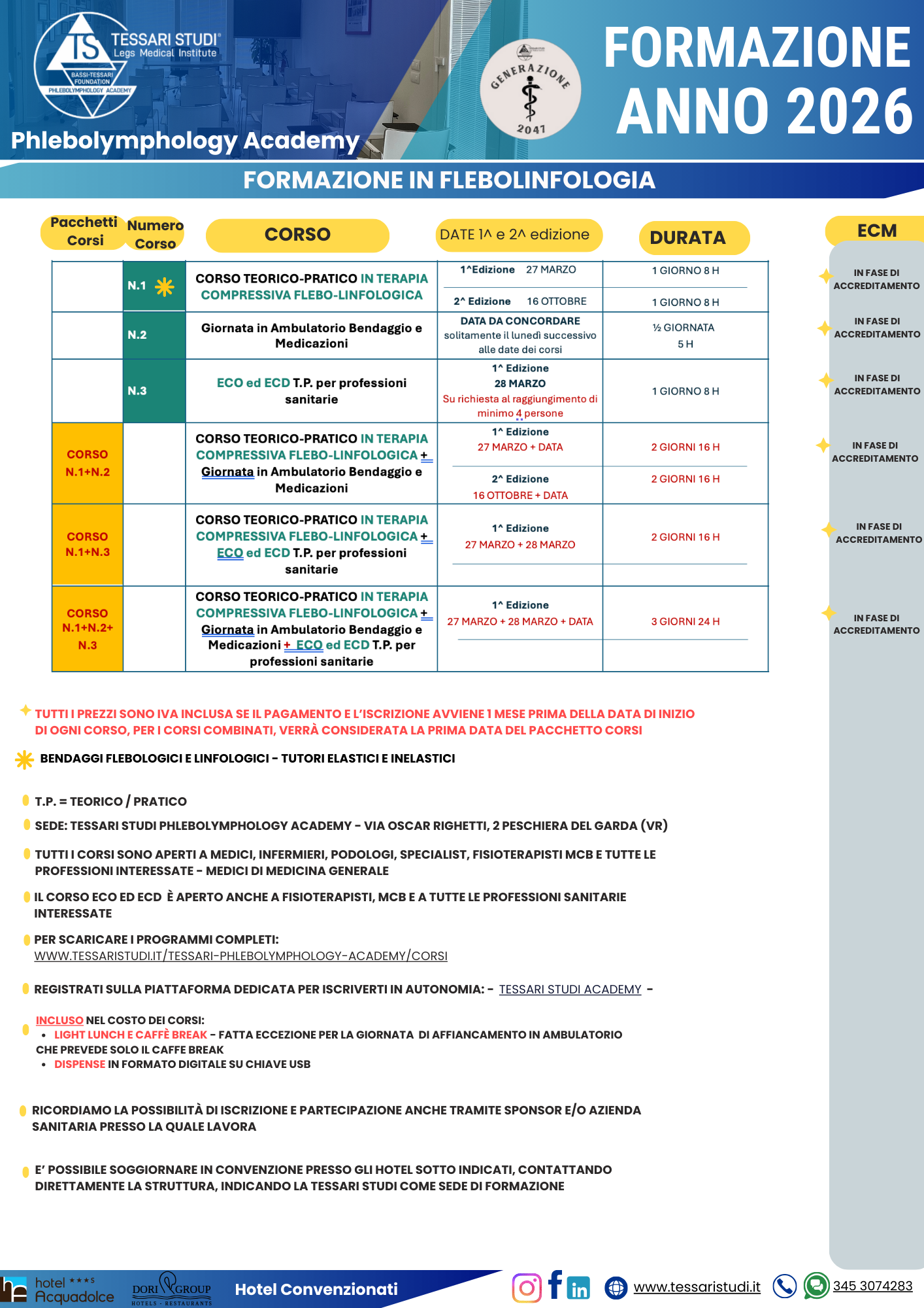 CALENDARIO FLEBOLINFOLOGIA